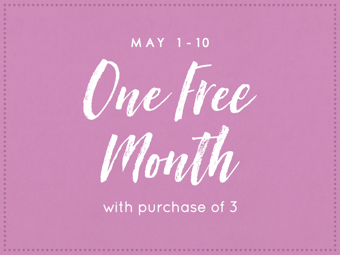 One Free Month Thumbnail